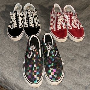 3 pairs of gently used Vans